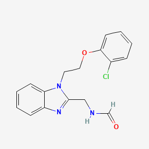 N-({1-[2-(2-chlorophenoxy)ethyl]-1H-1,3-benzodiazol-2-yl}methyl)formamide