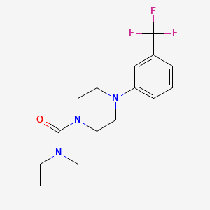 molecular formula C16H22F3N3O B4245477 N,N-diethyl-4-[3-(trifluoromethyl)phenyl]piperazine-1-carboxamide 