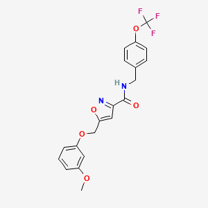 5-[(3-methoxyphenoxy)methyl]-N-[4-(trifluoromethoxy)benzyl]-3-isoxazolecarboxamide