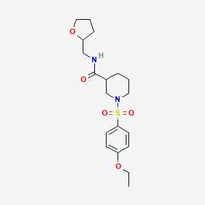 molecular formula C19H28N2O5S B4245502 1-(4-ETHOXYBENZENESULFONYL)-N-[(OXOLAN-2-YL)METHYL]PIPERIDINE-3-CARBOXAMIDE 