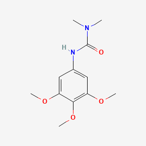 molecular formula C12H18N2O4 B4245527 Urea, N,N-dimethyl-N'-(3,4,5-trimethoxyphenyl)- CAS No. 68060-89-9