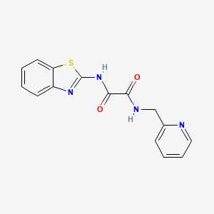 N'-(1,3-benzothiazol-2-yl)-N-(pyridin-2-ylmethyl)oxamide