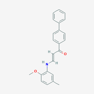 1-[1,1'-Biphenyl]-4-yl-3-(2-methoxy-5-methylanilino)-2-propen-1-one
