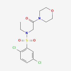 2,5-dichloro-N-ethyl-N-[2-(morpholin-4-yl)-2-oxoethyl]benzenesulfonamide