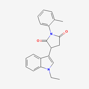 3-(1-ethyl-1H-indol-3-yl)-1-(2-methylphenyl)pyrrolidine-2,5-dione