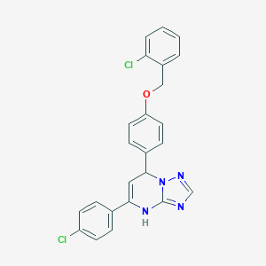 7-{4-[(2-Chlorobenzyl)oxy]phenyl}-5-(4-chlorophenyl)-4,7-dihydro[1,2,4]triazolo[1,5-a]pyrimidine