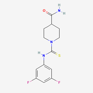 1-[(3,5-Difluorophenyl)carbamothioyl]piperidine-4-carboxamide