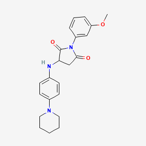 1-(3-Methoxyphenyl)-3-(4-piperidin-1-ylanilino)pyrrolidine-2,5-dione