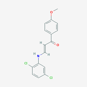 molecular formula C16H13Cl2NO2 B424560 (2E)-3-[(2,5-dichlorophenyl)amino]-1-(4-methoxyphenyl)prop-2-en-1-one 