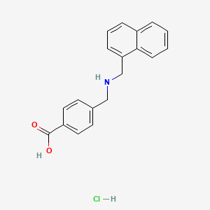 4-[(Naphthalen-1-ylmethylamino)methyl]benzoic acid;hydrochloride