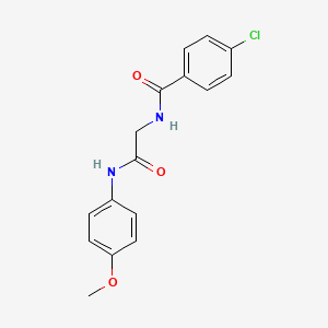 4-CHLORO-N~1~-[2-(4-METHOXYANILINO)-2-OXOETHYL]BENZAMIDE