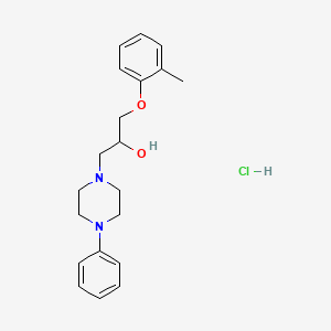 1-(2-Methylphenoxy)-3-(4-phenylpiperazin-1-yl)propan-2-ol;hydrochloride