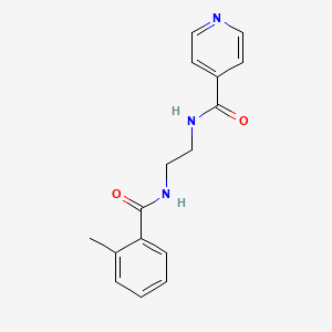 N-{2-[(2-methylbenzoyl)amino]ethyl}isonicotinamide