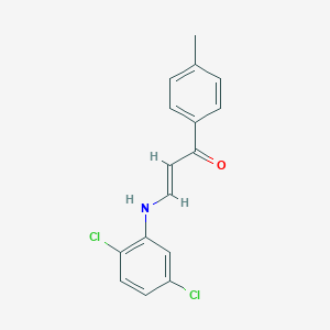 molecular formula C16H13Cl2NO B424569 3-(2,5-Dichloroanilino)-1-(4-methylphenyl)-2-propen-1-one 