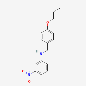 3-nitro-N-(4-propoxybenzyl)aniline