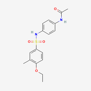 N-(4-{[(4-ethoxy-3-methylphenyl)sulfonyl]amino}phenyl)acetamide