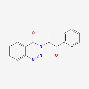 molecular formula C16H13N3O2 B4245762 3-(1-methyl-2-oxo-2-phenylethyl)-1,2,3-benzotriazin-4(3H)-one 