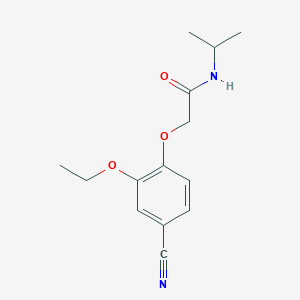 2-(4-cyano-2-ethoxyphenoxy)-N-propan-2-ylacetamide