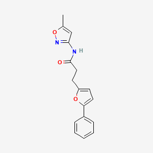 N-(5-methylisoxazol-3-yl)-3-(5-phenylfuran-2-yl)propanamide