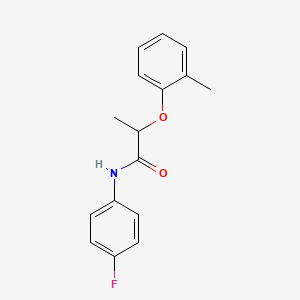 molecular formula C16H16FNO2 B4245801 N-(4-fluorophenyl)-2-(2-methylphenoxy)propanamide 