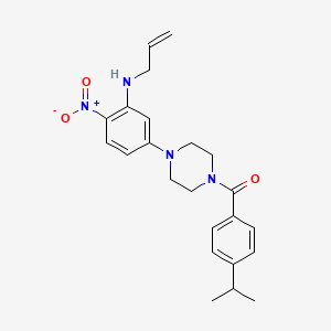 N-allyl-5-[4-(4-isopropylbenzoyl)-1-piperazinyl]-2-nitroaniline