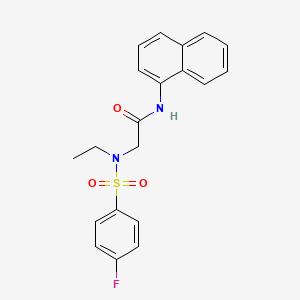 N~2~-ethyl-N~2~-[(4-fluorophenyl)sulfonyl]-N-naphthalen-1-ylglycinamide