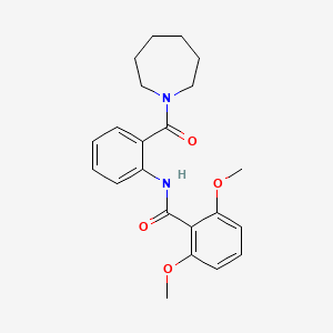 N-[2-(1-azepanylcarbonyl)phenyl]-2,6-dimethoxybenzamide