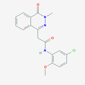 N-(5-chloro-2-methoxyphenyl)-2-(3-methyl-4-oxo-3,4-dihydro-1-phthalazinyl)acetamide