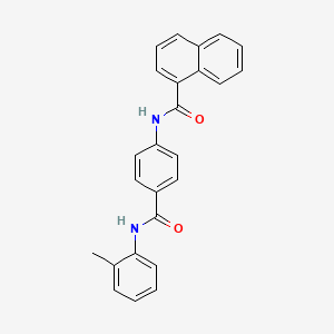 N-[4-[(2-methylphenyl)carbamoyl]phenyl]naphthalene-1-carboxamide