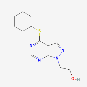 2-(4-Cyclohexylsulfanylpyrazolo[3,4-d]pyrimidin-1-yl)ethanol