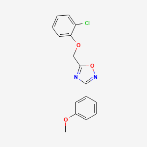 5-[(2-chlorophenoxy)methyl]-3-(3-methoxyphenyl)-1,2,4-oxadiazole