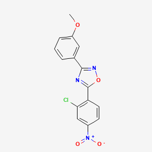 5-(2-chloro-4-nitrophenyl)-3-(3-methoxyphenyl)-1,2,4-oxadiazole