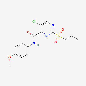 5-CHLORO-N-(4-METHOXYPHENYL)-2-(PROPANE-1-SULFONYL)PYRIMIDINE-4-CARBOXAMIDE