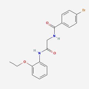 4-bromo-N-{2-[(2-ethoxyphenyl)amino]-2-oxoethyl}benzamide