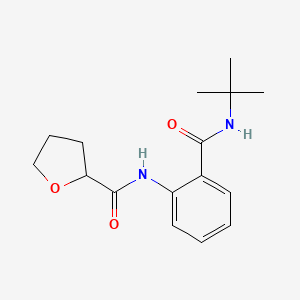 molecular formula C16H22N2O3 B4246016 N-[2-(tert-butylcarbamoyl)phenyl]tetrahydrofuran-2-carboxamide 