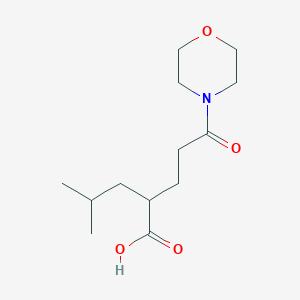 2-(2-Methylpropyl)-5-morpholin-4-yl-5-oxopentanoic acid