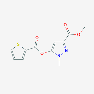 Methyl 1-methyl-5-(thiophene-2-carbonyloxy)pyrazole-3-carboxylate