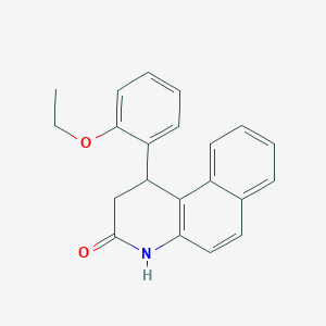 molecular formula C21H19NO2 B4246057 1-(2-ethoxyphenyl)-1,4-dihydrobenzo[f]quinolin-3(2H)-one 