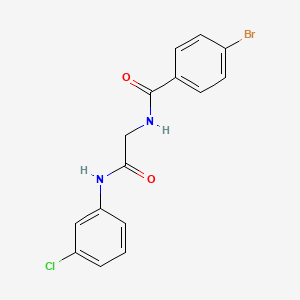 4-BROMO-N~1~-[2-(3-CHLOROANILINO)-2-OXOETHYL]BENZAMIDE