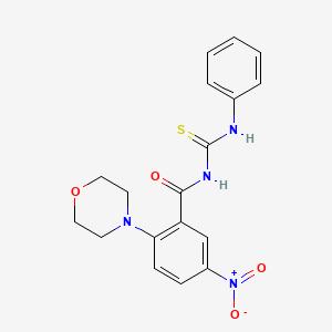 N-(anilinocarbonothioyl)-2-(4-morpholinyl)-5-nitrobenzamide