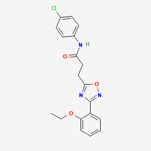 N-(4-chlorophenyl)-3-[3-(2-ethoxyphenyl)-1,2,4-oxadiazol-5-yl]propanamide