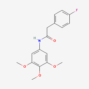 2-(4-fluorophenyl)-N-(3,4,5-trimethoxyphenyl)acetamide