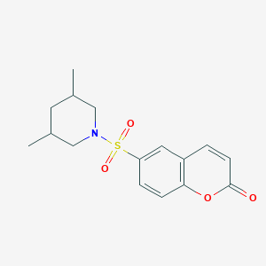 6-[(3,5-dimethylpiperidin-1-yl)sulfonyl]-2H-chromen-2-one