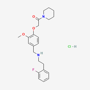 [2-(2-fluorophenyl)ethyl]{3-methoxy-4-[2-oxo-2-(1-piperidinyl)ethoxy]benzyl}amine hydrochloride