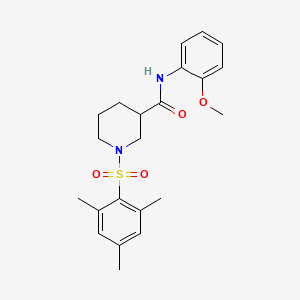 N-(2-METHOXYPHENYL)-1-(2,4,6-TRIMETHYLBENZENESULFONYL)PIPERIDINE-3-CARBOXAMIDE