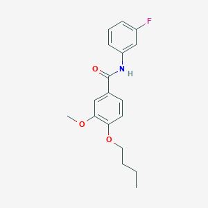 molecular formula C18H20FNO3 B4246122 4-butoxy-N-(3-fluorophenyl)-3-methoxybenzamide 