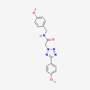 molecular formula C18H19N5O3 B4246134 N-(4-methoxybenzyl)-2-[5-(4-methoxyphenyl)-2H-tetrazol-2-yl]acetamide 