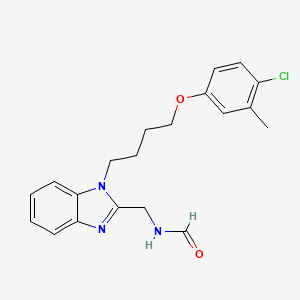 N-({1-[4-(4-CHLORO-3-METHYLPHENOXY)BUTYL]-1H-1,3-BENZODIAZOL-2-YL}METHYL)FORMAMIDE