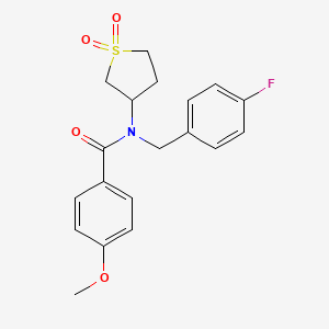 N-(1,1-dioxidotetrahydrothiophen-3-yl)-N-(4-fluorobenzyl)-4-methoxybenzamide