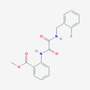 methyl 2-{[[(2-fluorobenzyl)amino](oxo)acetyl]amino}benzoate